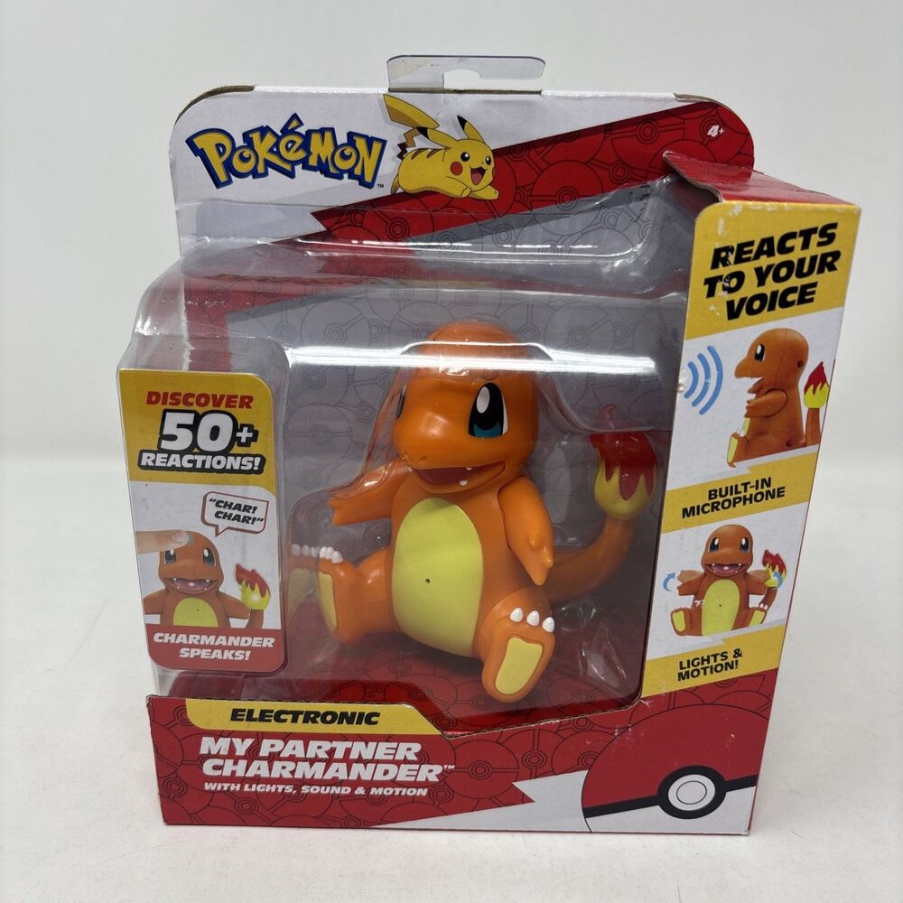 Pokémon Electronic & Interactive My Partner Charmander Movement Sounds Toy NEW